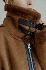 ムートンジャケット/unisex mustang camel