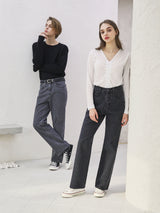 ワイドデニムパンツ / W50 WIDE DENIM PANTS_BLACK
