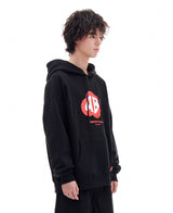 RED MOSS LOGO HOOD (BLACK)