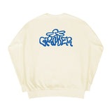 [UNISEX]Wave logo flower sweatshirt