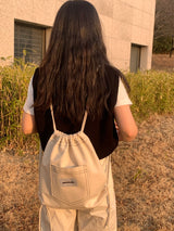 ppocketto ivory string bag
