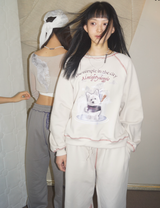 ハクオリエンタルスウェットシャツ / haku oriental sweatshirt [ivory]