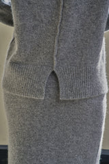 ウールHスカート/WOOL H SKIRT_GRAY