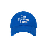 CAT HUMAN LOVE BALL CAP_INK BLUE
