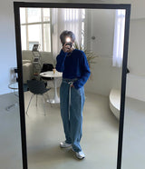 ベルベット ニット Tシャツ / DA Velvet Knit T-shirt (2 colors)