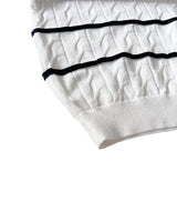 LMN cable Danjara cool short-sleeved knitwear (8 colors)