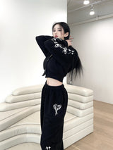 ハートスウェットパンツ/[High quality] 846. Heart sweat pt (2color)