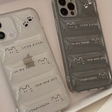 リトルキッテンパデッドアイフォンケース/standingchu Little kitten Padded case