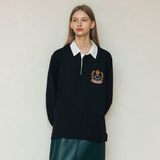 GHCラグビーシャツ/GHC RUGBY SHIRT_BLACK