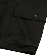 87-STAN025 [Vegan Suede] Multi-pocket Suede Best Black