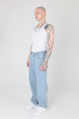 スケーターバギーデニムパンツ / Skater Baggy Denim Pants Light Blue
