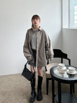 パールボクシーシャツ/Pale Boxy Shirt (2color)