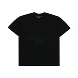 MINI BABY FACE CAT EARPLUG SHORT SLEEVE T-SHIRT BLACK