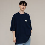 フラワー ドット オーバーサイズ フィット ショート スリーブ Tシャツ /  Flower Dots Oversized Fit Short-Sleeved T-Shirt