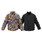 ソーラーボールフラワーフレイムリバーシブルダウンジャケット/SOLARBALL FLOWER FLAME REVERSIBLE PUFFER BLACK