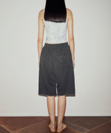 グラフィックノースリーブトップ / GRAPHIC SLEEVELESS TOP (BLUE)