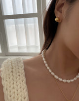 メルティングボールピアス / melting ball earring