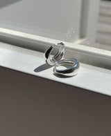 [92.5silver] bulky drop one-touch earrings (gold)