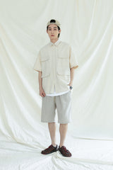 4POCKET BDU COTTON 1/2 SHIRT OATMEAL (6559933726838)