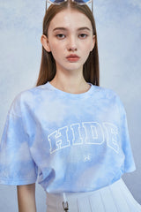 HIDE Tie Dye Graphic T-Shirt (Sky Blue) (6571001446518)
