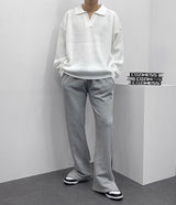 ハッチカラーニットウェア/SK Hacchi Collar Knitwear (4 colors)