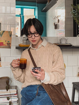 コーヘンツイストVネックニット