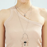 ハートキーネックレス / Heart Key Necklace_2 colors