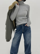リブウォーマーポーラーTシャツ/Ribbed warmer polar T-shirt (3color)