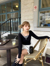 デイリーUネックTレイヤードノースリーブセット / Daily U-neck Tee Layered Sleeveless Set