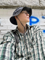 No.0320 needle check SHIRT
