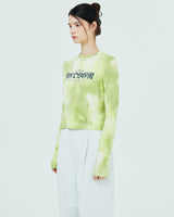 ROMAN TYPO TIEDYE LONG SLEEVE-YELLOW (6680904499318)