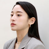 シルバーシンスネークチェーンネックレス/silver thin snake chain necklace (14K gold plated / no spare chain)