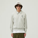 NAPA VALLY COLLAR HALF ZIP UP (GREY) (6604038930550)