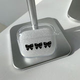 3DブラックリボンAirPodsケース / 3D Black Ribbon AirPods Case