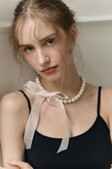 [Pre-order] Peony Pearl Necklace (Production takes 3-7 days)