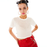 フリルTシャツ / Frill T-shirt [White]