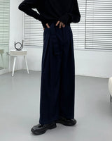 ツインベルトワイドパンツ/SK Twin Belt Wide Pants (3 colors)