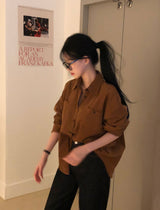 [BELLIDE MADE] Romance Corduroy Loose Fit Shirt & Shirt