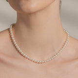 ワンタッチデイリースワロフスキーパールネックレス/Onetouch Daily Swarovski Pearl Necklace(6mm)