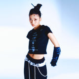 ベーシックロゴクロップTシャツ / 222 Basic logo crop t - Black