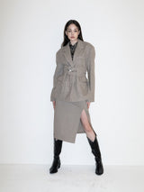 Fantasia Corset Wool Jacket (BEIGE)