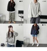 Wook Bay Direct Zip-Up Collar Sweatshirt