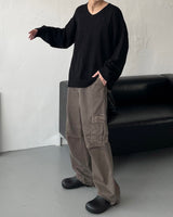 SKローレンVネックニット / SK Lauren V-neck Knitwear (4 colors)