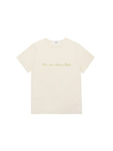 レタリングTシャツ / T1008 LETTERING T-SHIRT_BEIGE