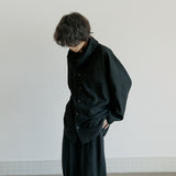 マフラーシャツ / unisex muffler shirts black