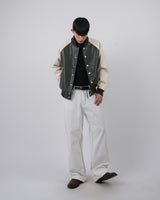ペイントラインダーティジーンズ / paint line white dirty jeans