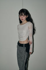 スターレイヤードトップ / star layered top  - ivory