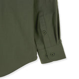 VZロゴビックオーバーフィットナイロンワークシャツカーキ/VZ Logo Big Over Fit Nylon Work Shirt Khaki (6683365277814)