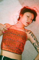 ツナニューイヤークロップドエプロントップ / Lunar New Year Cropped Apron Top (4520763883638)