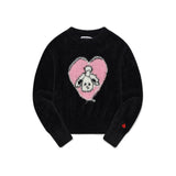 Witty Bunny ホリデーグラフィックニット [BLACK]